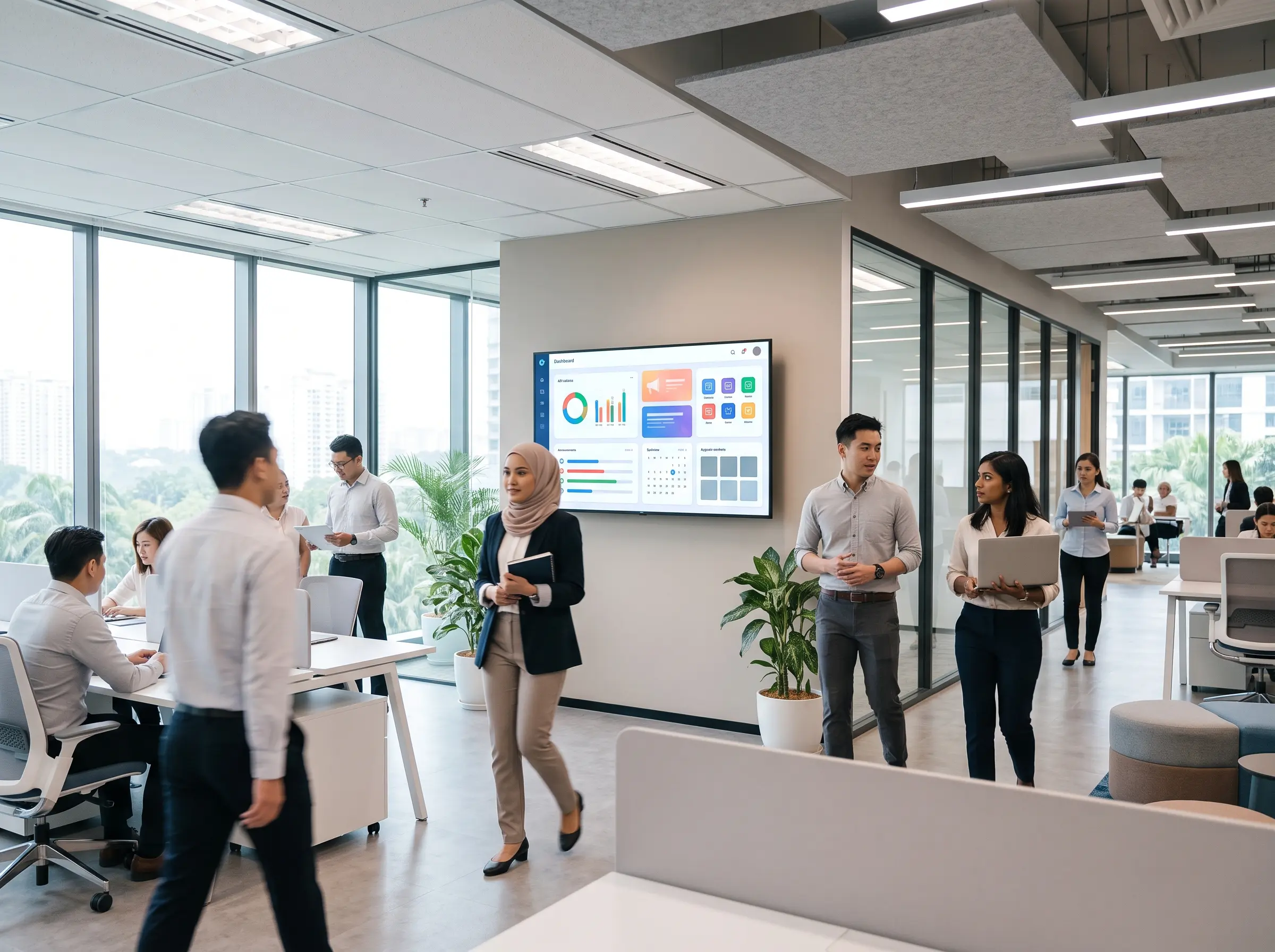 Digital Signage Office: 6 Cara Upgrade Internal Communication