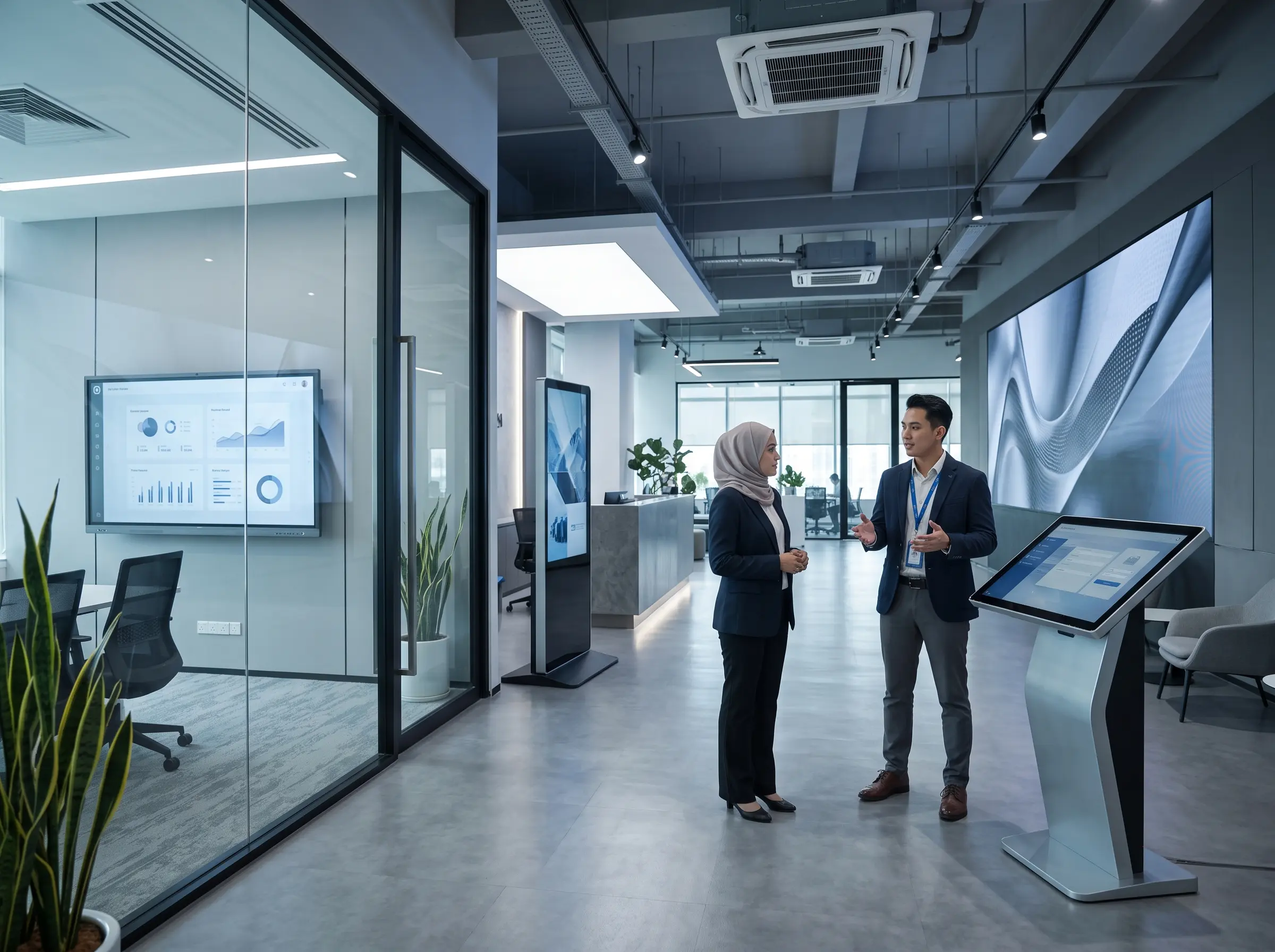 Cadangan peralatan digital Arvia untuk usahawan Selangor termasuk smartboard, digital signage, interactive kiosk dan LED display