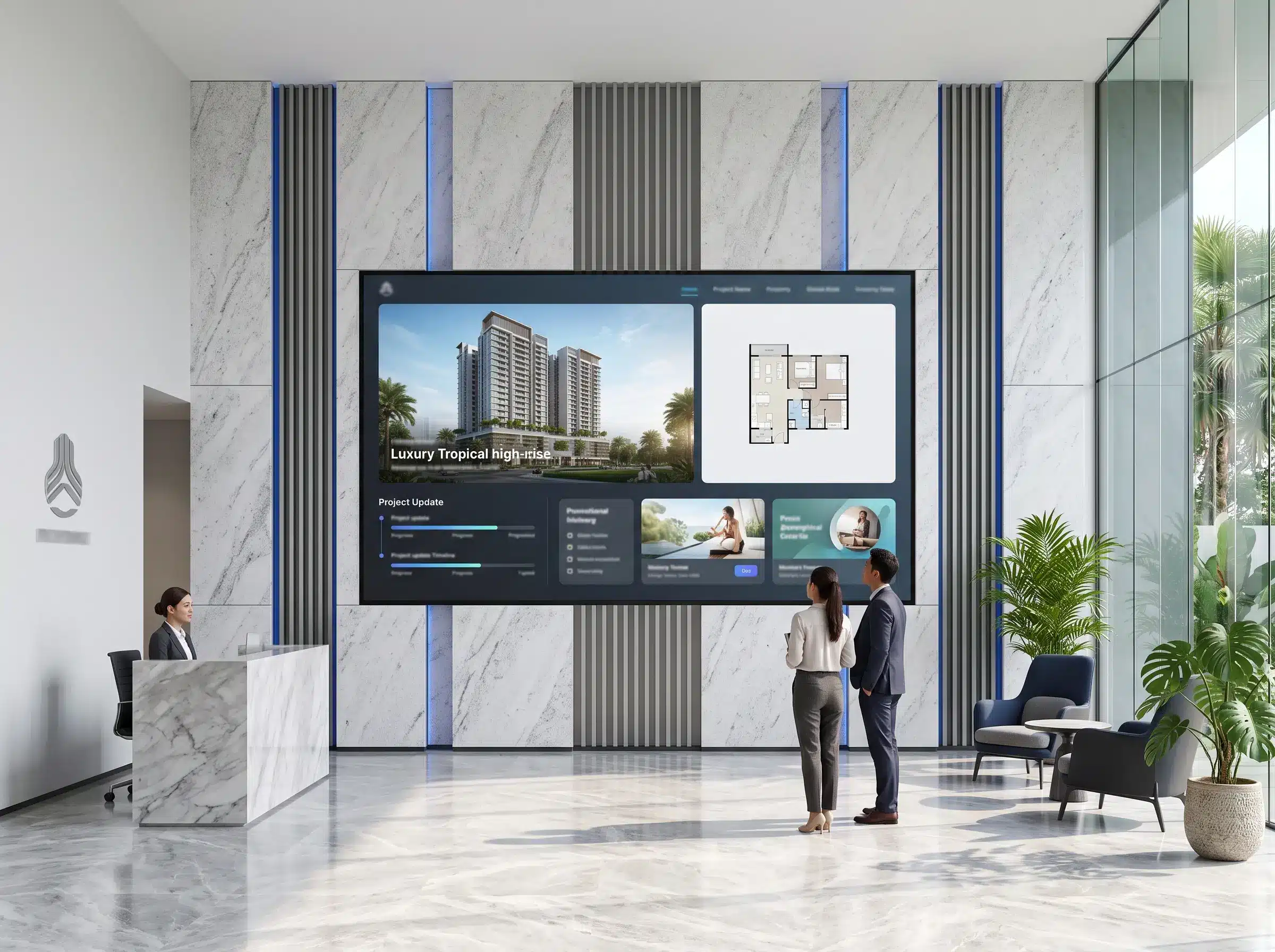 Digital signage solution for property developments in Malaysia