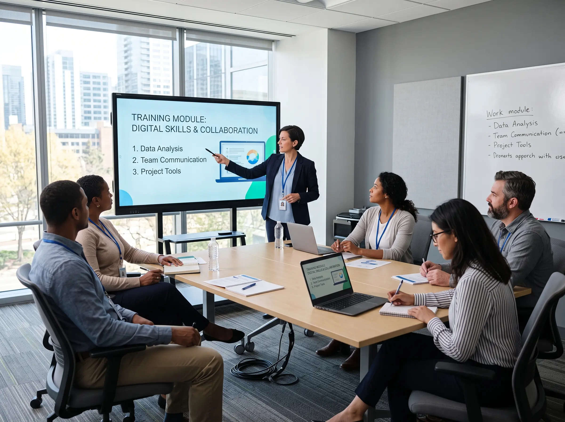 Smartboard training room digunakan untuk latihan kakitangan di Malaysia