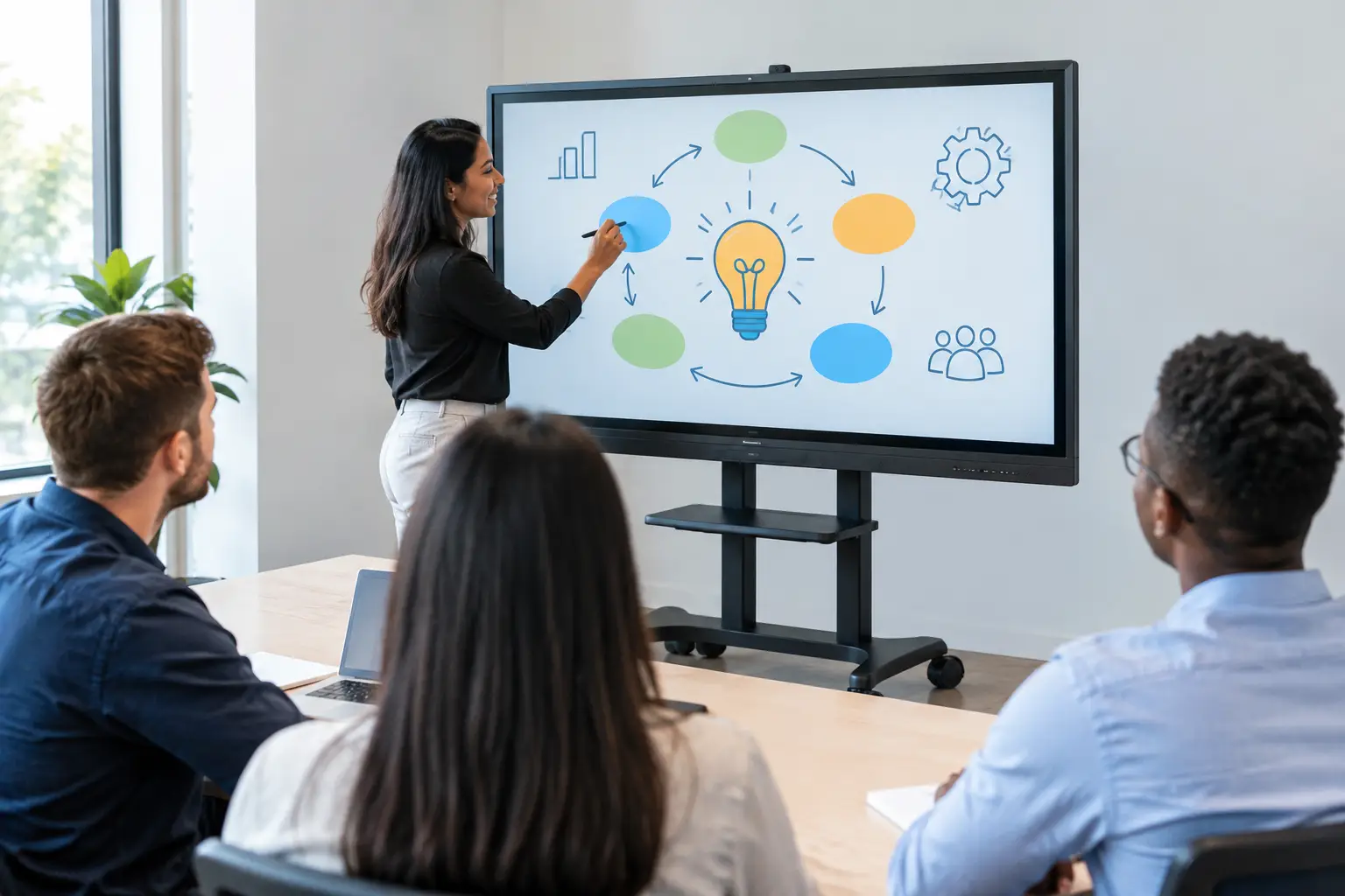 Portable Interactive Display for Training Teams
